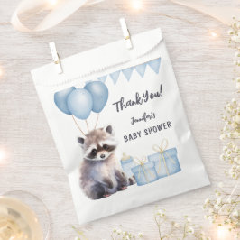 Woodland Raccoon Baby Shower Niedlich Boy Geschenktütchen