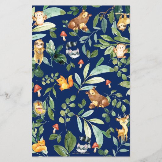 Woodland rät das passende Baby Duschspiel (Rückseite)