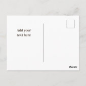 Woodland Red Fox Danke, Postcard Postkarte (Rückseite)