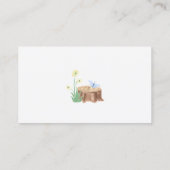 Woodland Rustic Baby Dusche Buchungsanfrage Karten (Rückseite)