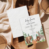 Woodland Safari Zoo Animal Baby Dusche Einladung