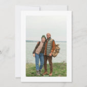 Woodland Santa Feiertagskarte (Rückseite)