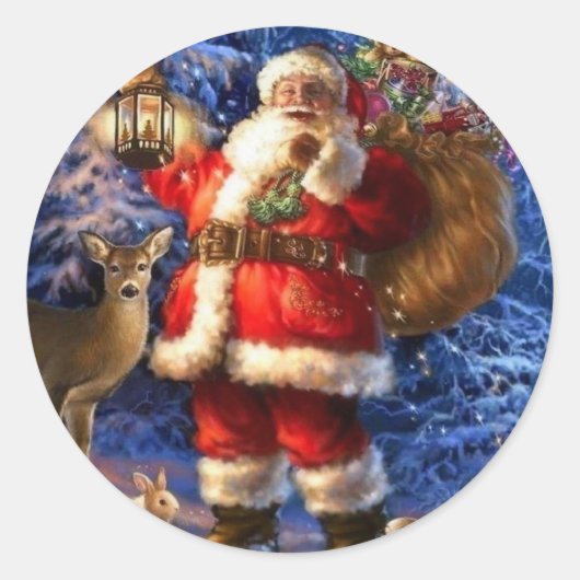 Woodland Santa Sticker (Vorderseite)
