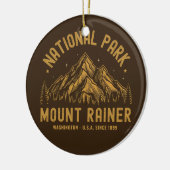 Woodland Scenery of Mount Rainier National Park Keramik Ornament (Links)