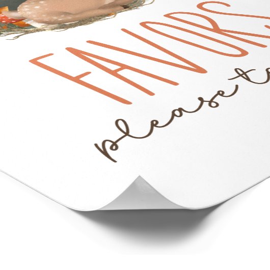 Woodland Schlittelhirsche Kinderdusche bevorzugt Poster (Ecke)