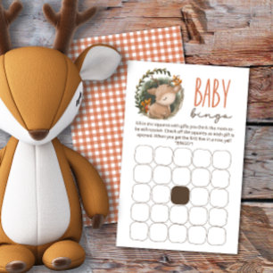 Woodland-Schlitten Baby-Reh-Baby-Duschbingo-Spiel