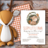 Woodland-Schlitten-Baby-Wildwasser-Babydusche Einladung