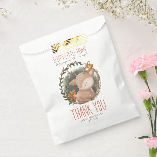 Woodland-Schlitten-Baby-Wildwasser-Babydusche Geschenktütchen (Versiegelt)