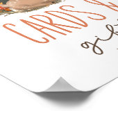 Woodland-Schlittenhirsche Kinderduschkarten und -g Poster (Ecke)