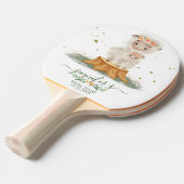 Woodland Sheep Mom To Be Baby Shower Tischtennis Schläger (Vorderseite)