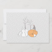 Woodland Simple Wreath Einladung (Rückseite)