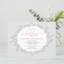 Woodland Simple Wreath Einladung