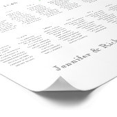 Woodland-Sitzplan Poster (Ecke)