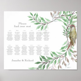 Woodland-Sitzplan Poster