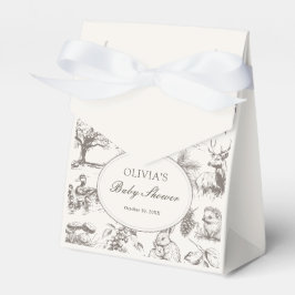 Woodland Sketched Baby Shower Geschenkschachtel