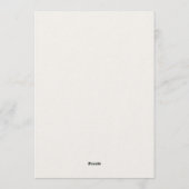 Woodland Sketched Guess Who Game Card Einladung (Rückseite)