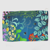 Woodland Skunk Foliage Golfhandtuch (Horizontal)