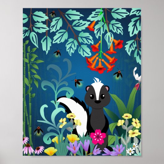 Woodland Skunk Poster (Vorne)