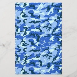 Woodland Sky Blue Camouflage