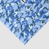 Woodland Sky Blue Camouflage Seidenpapier (Ausschnitt)