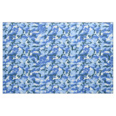 Woodland Sky Blue Camouflage Stoff (Fat Quarter (45,7 x 55,9 cm))