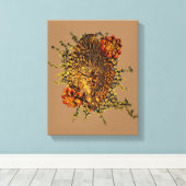 Woodland Spirit Stretched Canvas Print Leinwanddruck (Insitu (Holzboden))