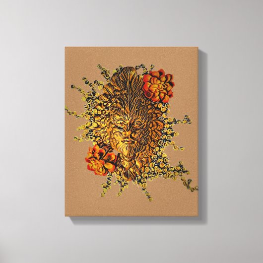 Woodland Spirit Stretched Canvas Print Leinwanddruck (Vorderseite)