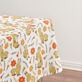 Woodland Spring Bunny Rabal Floral Tischdecke (Beispiel)
