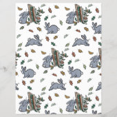 Woodland Storybook ABCs Baby Shower Party Game Flyer (Hinten)