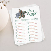 Woodland Storybook ABCs Baby Shower Party Game Flyer