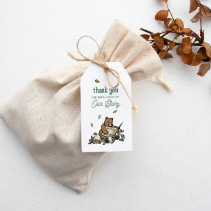 Woodland Storybook Babydusche Danke Geschenkanhänger