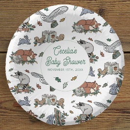 Woodland Storybook Kinderdusche Pappteller