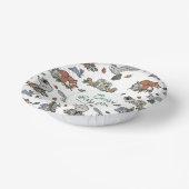 Woodland Storybook Kinderdusche Pappteller (Gewinkelt)