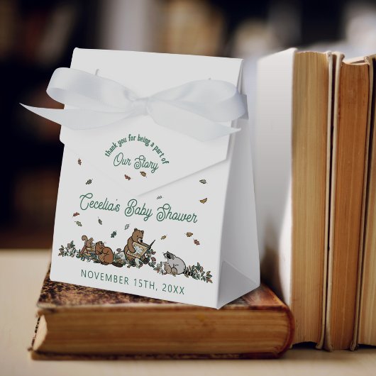Woodland Storybook Personal Message Baby Dusche Geschenkschachtel