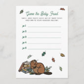 Woodland Storybook Ratet das Food Baby Shooter Gam Begleitkarte (Vorderseite)