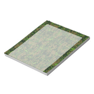 Woodland Style Green Digital Camouflage Notizblock