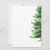 Woodland Süße Tier Monkey Baby Dusche Einladung (Rückseite)