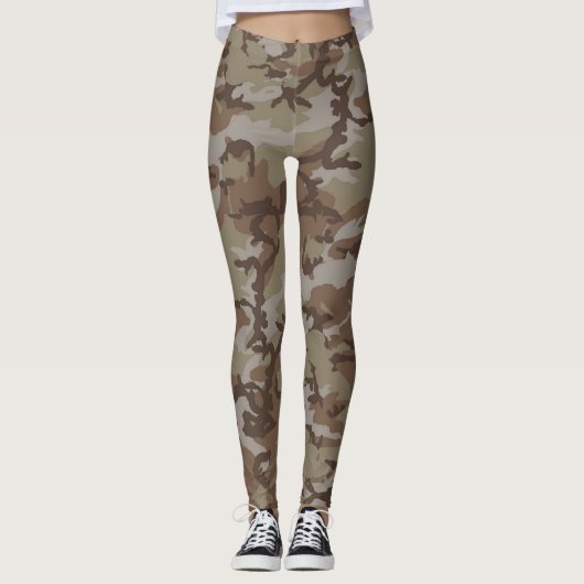 Woodland Tarnung Military Pattern Leggings (Vorderseite)
