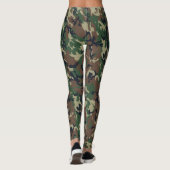 Woodland Tarnung Military Pattern Leggings (Rückseite)