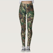 Woodland Tarnung Military Pattern Leggings (Vorderseite)