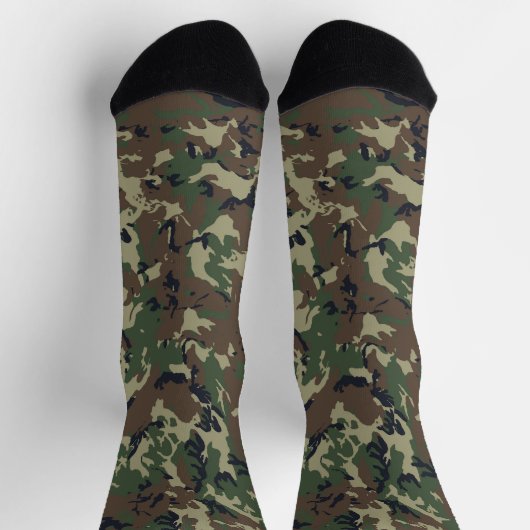 Woodland Tarnung Military Pattern Socken (Oben)