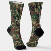 Woodland Tarnung Military Pattern Socken (Gewinkelt)