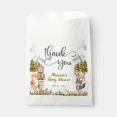 Woodland Thank You Forest Animals Baby Shower Geschenktütchen (Vorderseite)