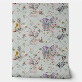 Woodland Thema Kinderzimmer Tapete