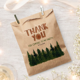 Woodland Thema Vielen Dank zum Geburtstag Geschenktütchen