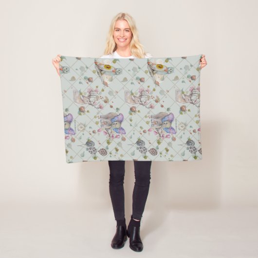 Woodland Theme Baby Fleecedecke (Beispiel)