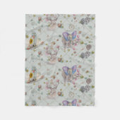 Woodland Theme Baby Fleecedecke (Vorderseite)