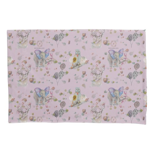 Woodland Theme Baby Kissenbezug (Vorderseite)