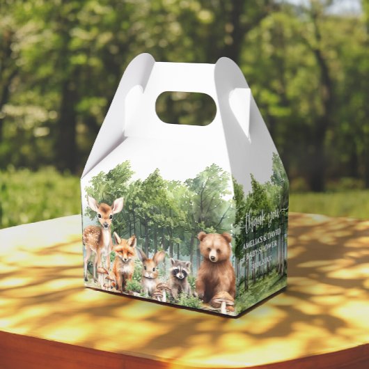 Woodland Theme Kinderdusche Geschenkschachtel