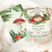 Woodland Themed Genneutrale Kinderdusche Einladung